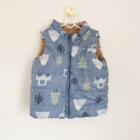 Forest - Puffer Vest - 1-2 Years